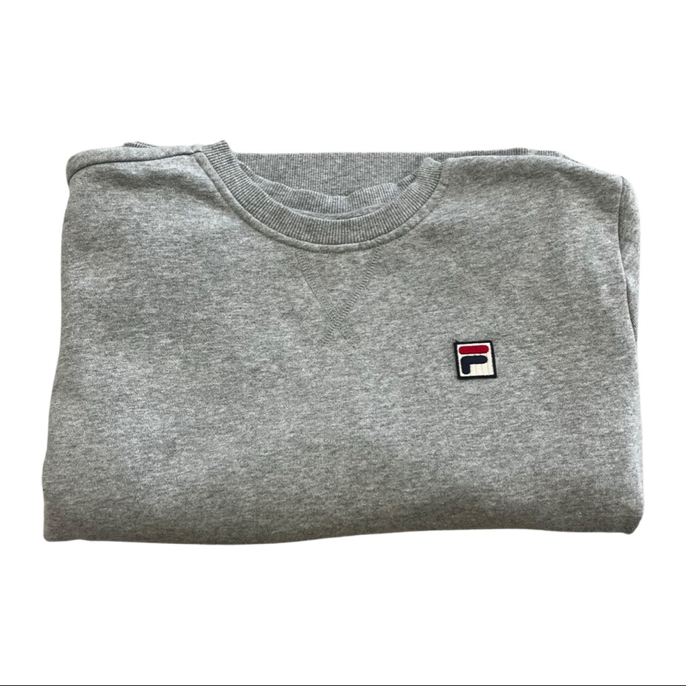 Fila Women’s Grey Crewneck Sweater, Small
